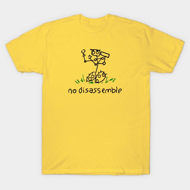 No Disassemble - primitive - transparent T-Shirt by CCDesign